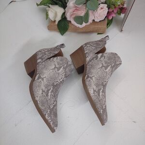 Women's Snakeskin Ankle Boots